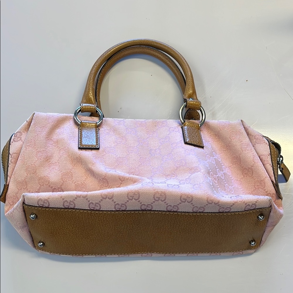 Gucci Pink and Brown Satchel - Picture 2 of 13